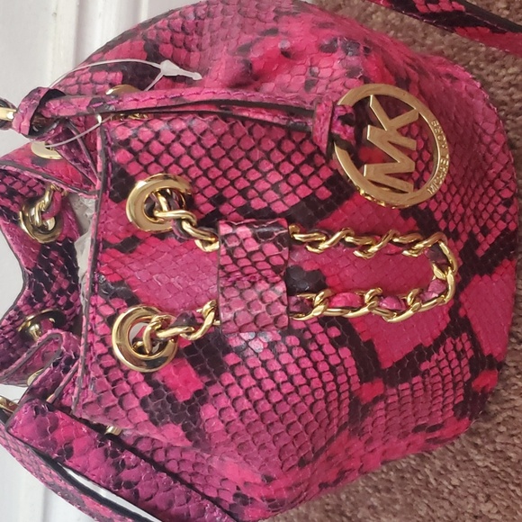 Michael kors snakeprint bucket bag - Picture 2 of 6